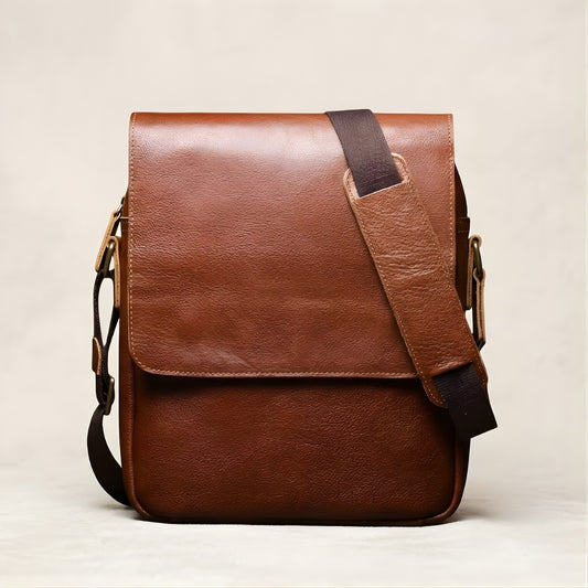 Bérgon - axelremsväska i äkta läder - Herr | Carryelle