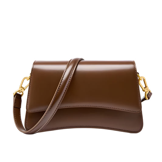 Baguette axelväska i äkta läder – dam | Madrina