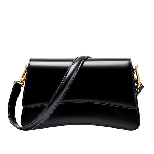 Baguette axelväska i äkta läder – dam | Madrina