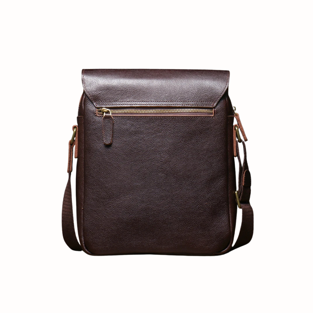 Axelremsväska i äkta läder - herr