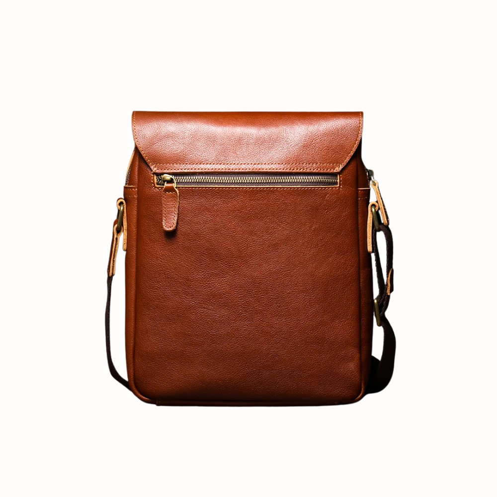 Axelremsväska i äkta läder - herr