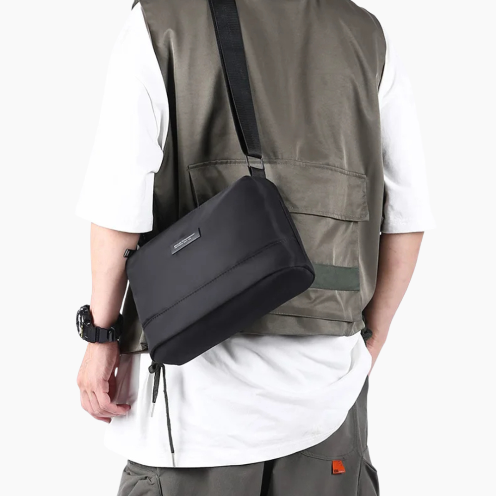 Stilig axelväska i tyg