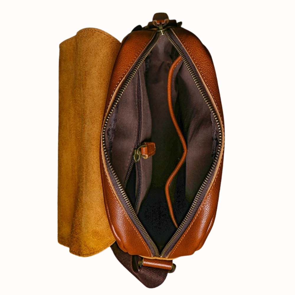 Axelremsväska i äkta läder - herr