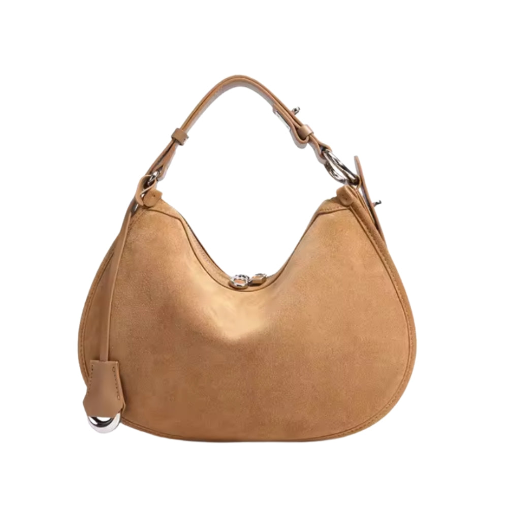 Axelväska i Äkta Mocka – 3-i-1 Hobo Crossbody - Dam | Luna