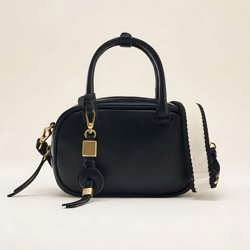 3-i-1 mini crossbody handväska i PU-läder & canvas – Dam | Mila