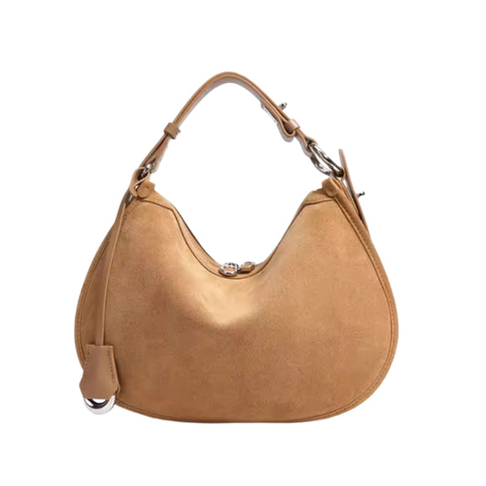 Axelväska i Äkta Mocka – 3-i-1 Hobo Crossbody - Dam | Luna