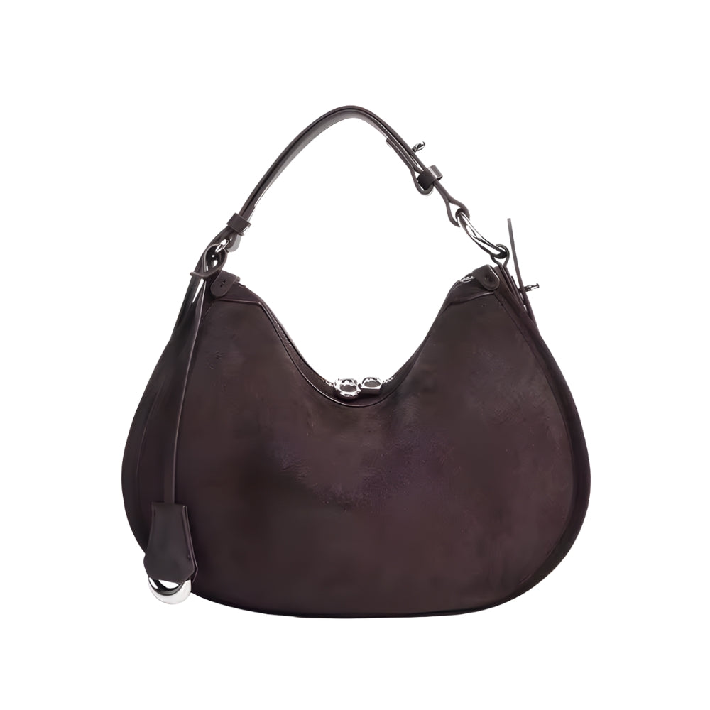 Axelväska i Äkta Mocka – 3-i-1 Hobo Crossbody - Dam | Luna