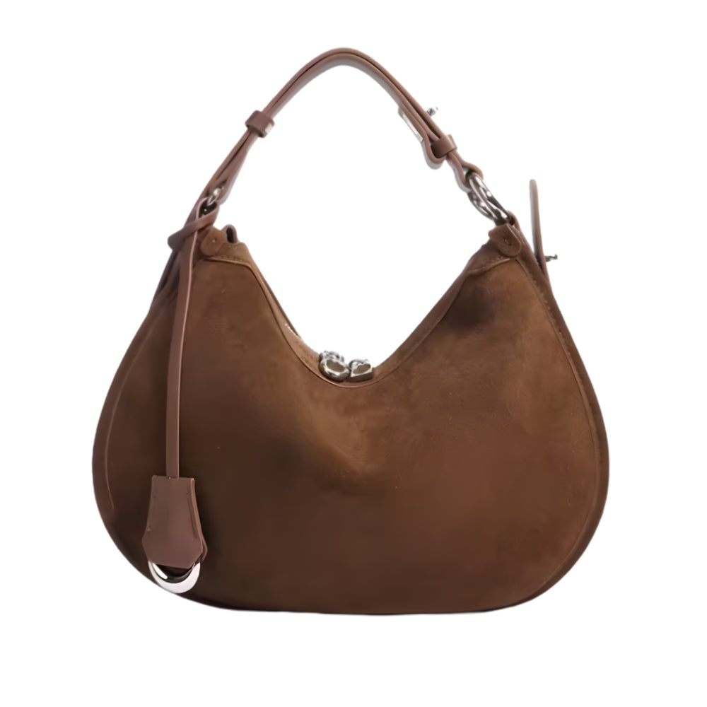 Axelväska i Äkta Mocka – 3-i-1 Hobo Crossbody - Dam | Luna