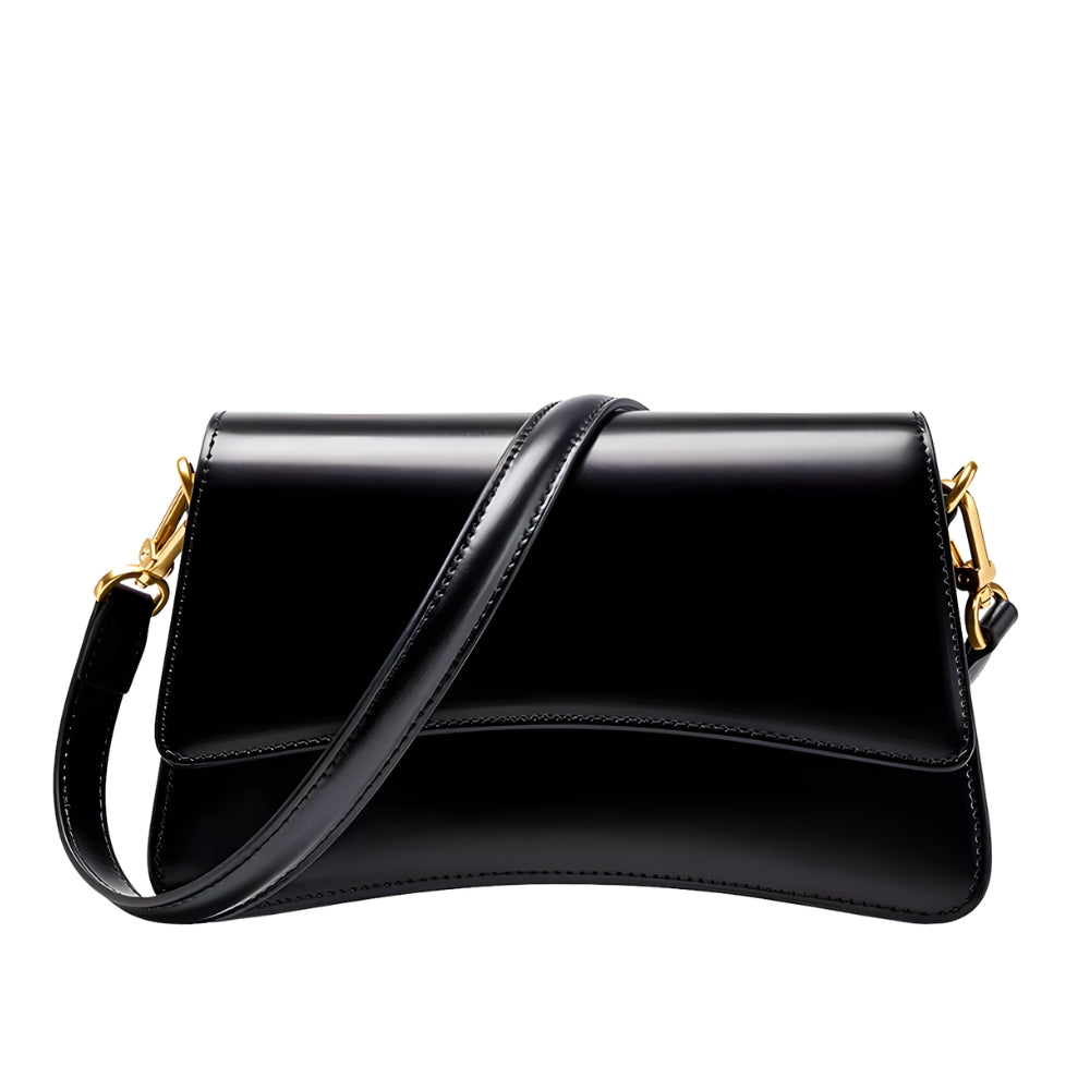 Baguette axelväska i äkta läder – dam | Madrina