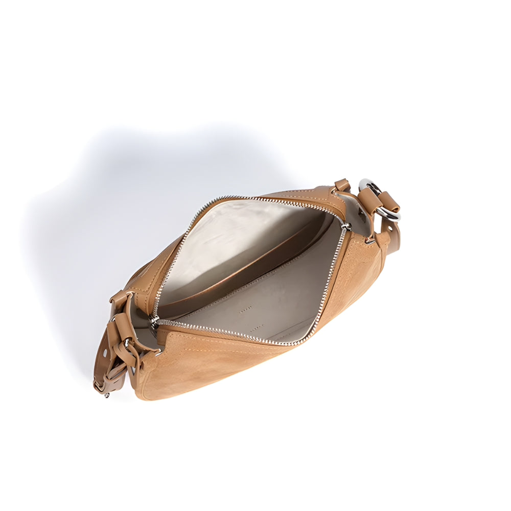 Axelväska i Äkta Mocka – 3-i-1 Hobo Crossbody - Dam | Luna
