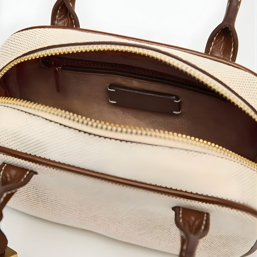 3-i-1 mini crossbody handväska i PU-läder & canvas – Dam | Mila