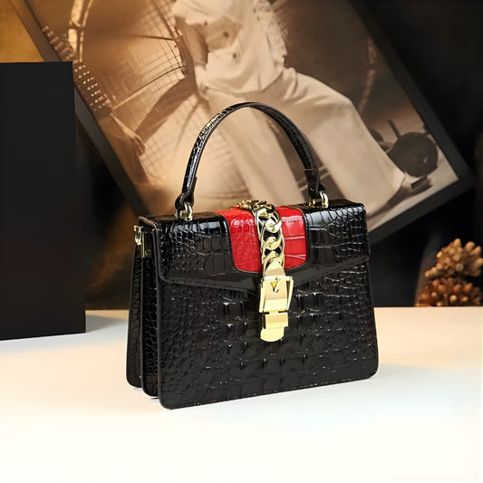 Aligatro - Alligator hand & axelväska i äkta läder – Dam | Carryelle