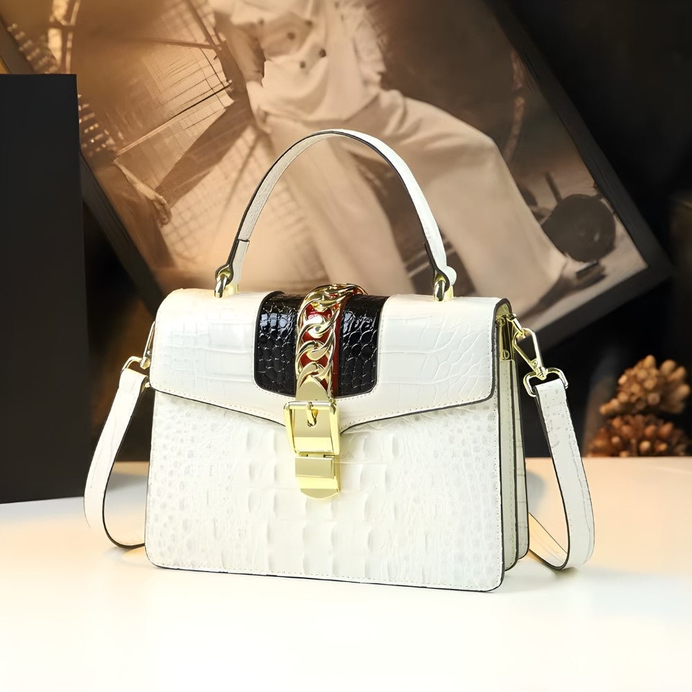 Aligatro - Alligator hand & axelväska i äkta läder – Dam | Carryelle